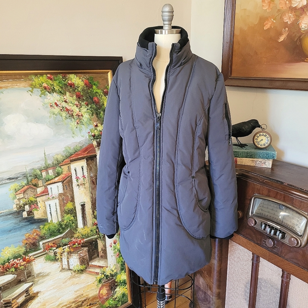 Halitech gray winter Puffer coat jacket Women's Large